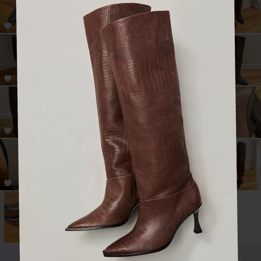 Vincenza Friday Fever Heel Boots - Brown